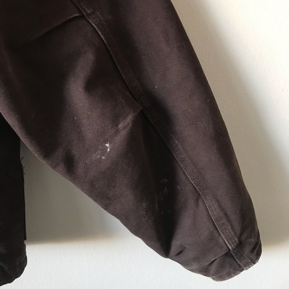 Vintage Carhartt Quilt-Lined Workwear Jacket Brown - Picture 9 of 16